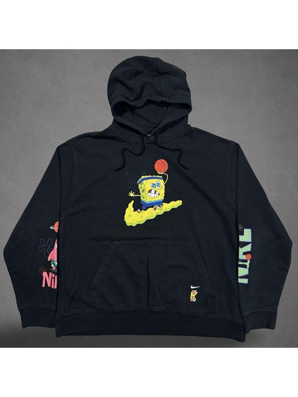 Nike x SpongeBob SquarePants Basketball Black Hoodie Tagged XXL